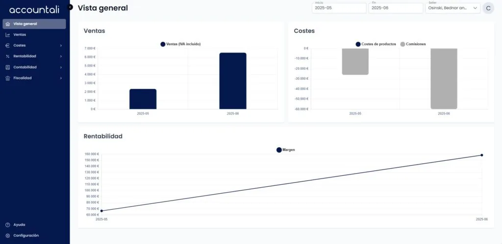 Nueva interfaz de Accountali